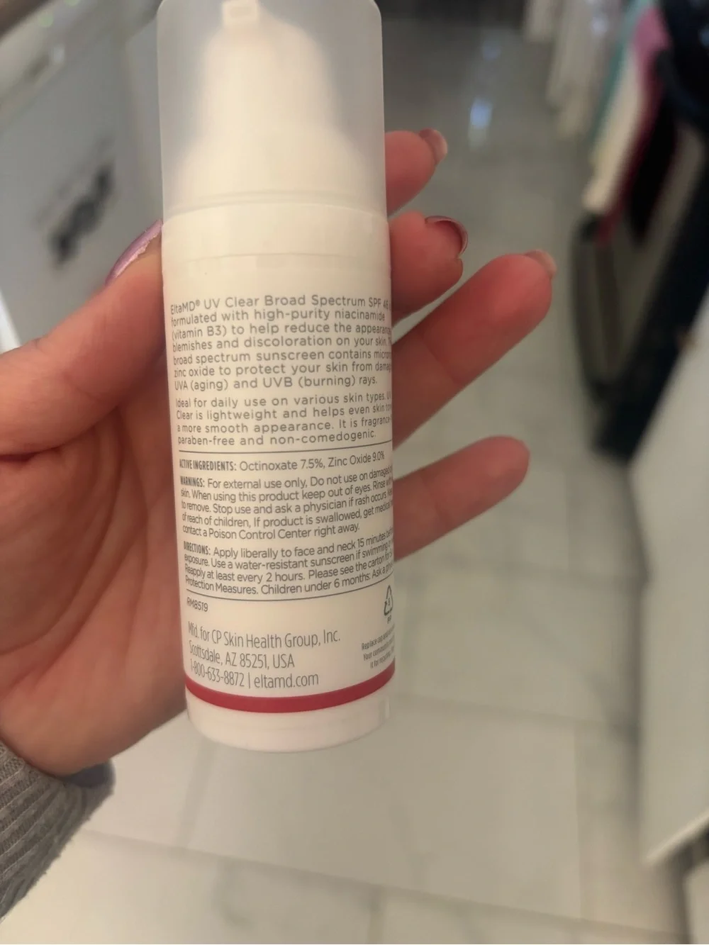 EltaMD Skincare UV Clear SPF 46 Facial Sunscreen - White & Red Accents